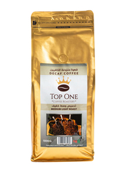 Top One American Espresso Decaf Medium Light Roast Coffee Beans, 1 Kg