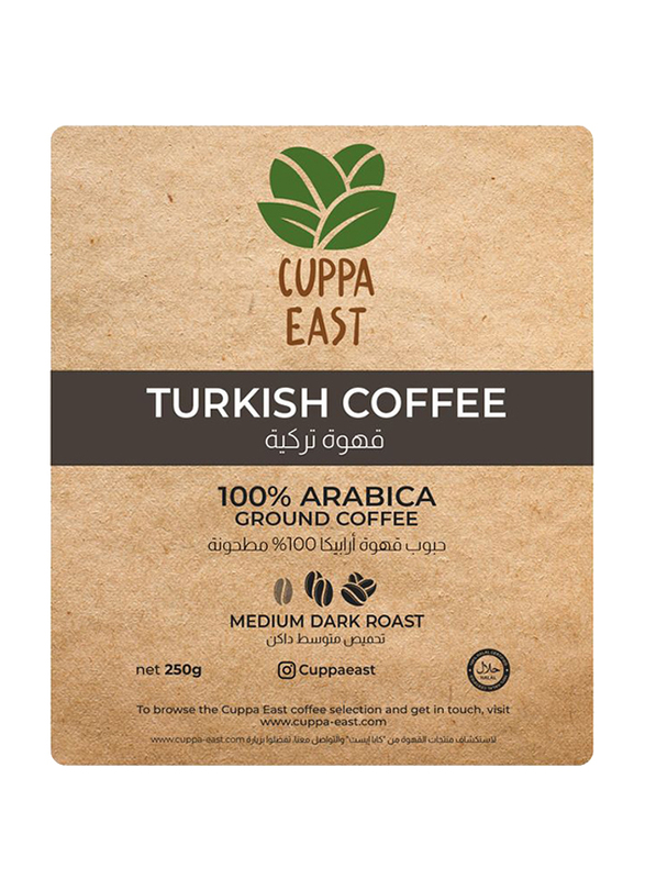 Cuppa East Turkish Coffee 100% Arabica Fine Ground Coffee, 500g