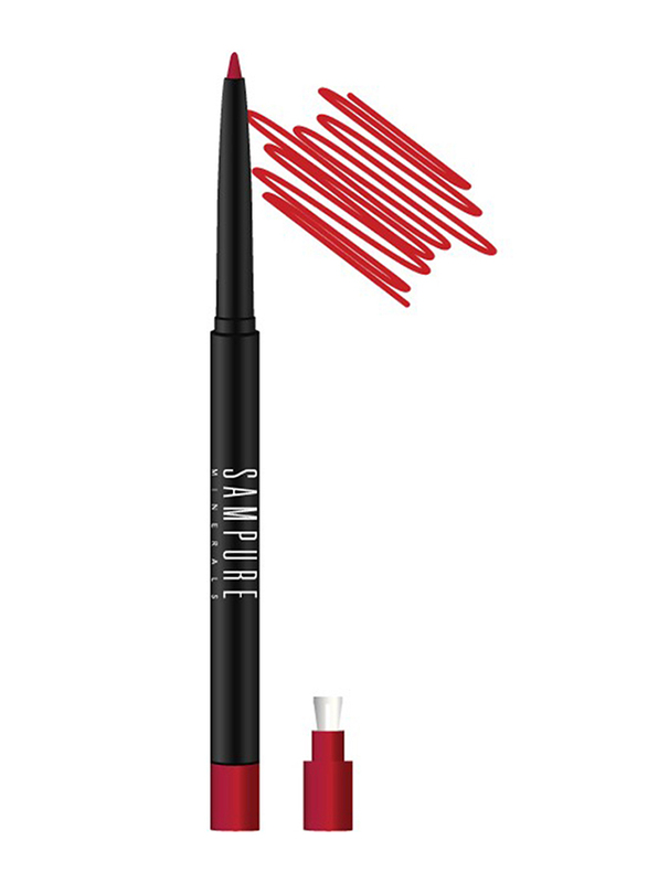 Sampure Minerals Retractable Lip Liner, 0.3gm, Passion, Red