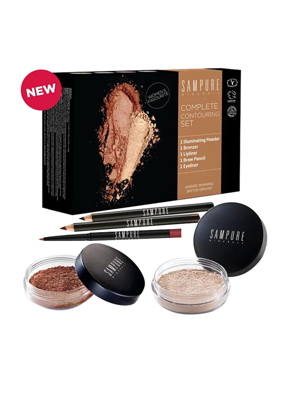 

Sampure Minerals Complete Contouring Set 3, 5-Pieces, 13.5gm, Multicolour