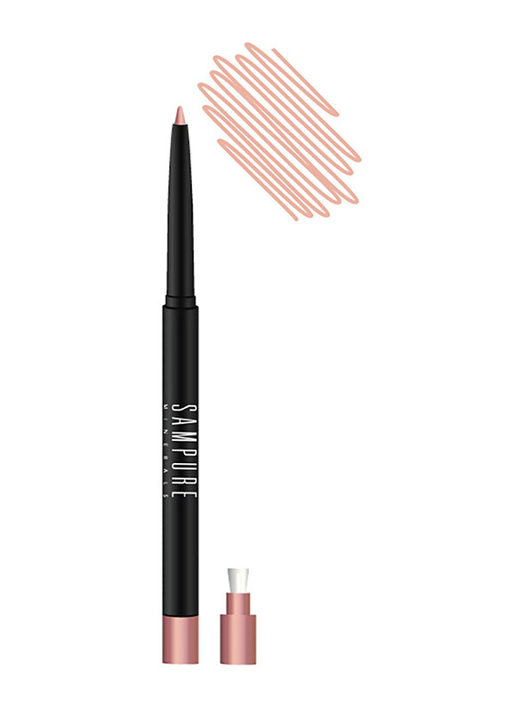 

Sampure Minerals Retractable Eyeliner, 0.3gm, Soft Cream, Pink