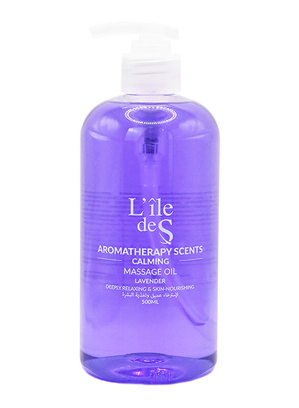 

L'ile De S Lavender Aromatherapy Scents Calming Massage Oil, 500ml