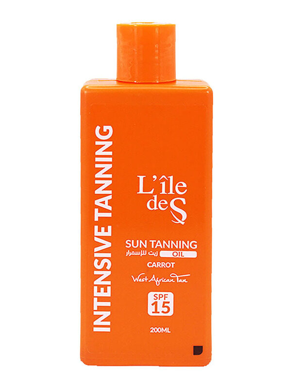 

L'ile De S Intensive Carrot Tanning Oil SPF 15, 200ml