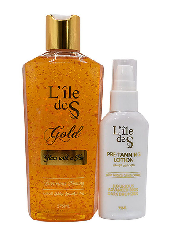 

L'ile De S 24K Gold Tanning Oil Set, 2-Piece