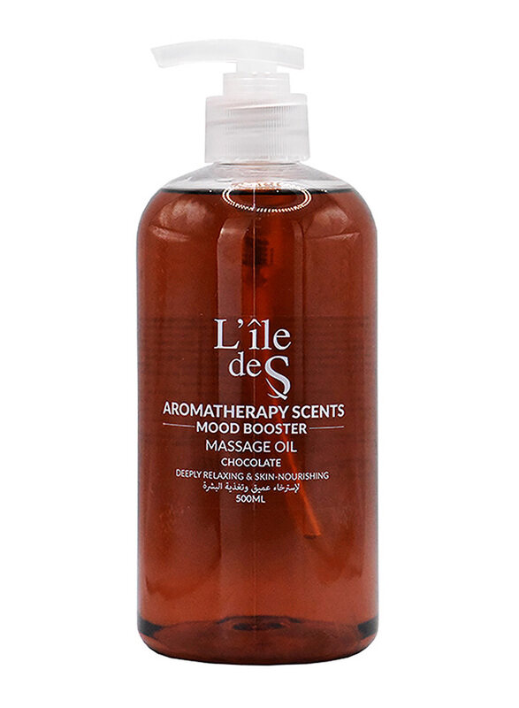 

L'ile De S Chocolate Aromatherapy Scents Mood Booster Massage Oil, 500ml