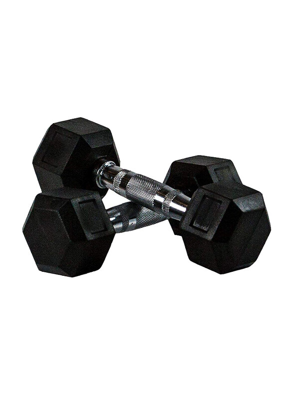 

SkyLand Miracle Fitness Hex Dumbbell Set, 2 x 25KG, Black