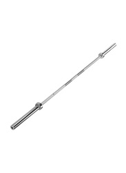 Miracle Fitness  Olympic Barbell Bar with Collars, 60 inch, Silver