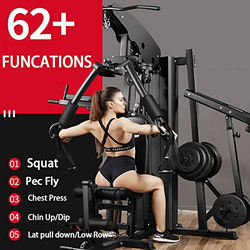 Miracle Fitness Multi Station Home Gym, Black