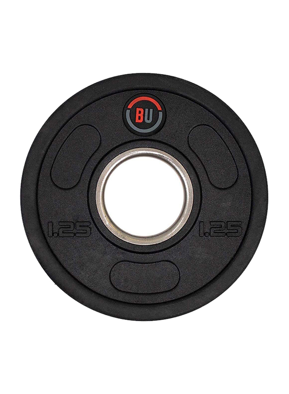 Weight Plates for Barbell Or Dumbbell Weightlifting Barbell Slice Disk, 2 x 1.25KG, Black