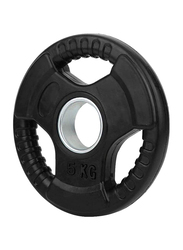 Barbell Olympic Cast Iron Grip Weight Plate, 10KG, Black