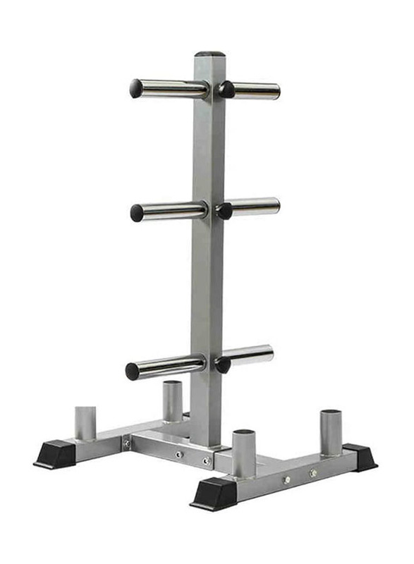 Barbell Large Hole Dumbbell Storage Rack, 65.5 x 62.5 x 110cm, Silver/Black