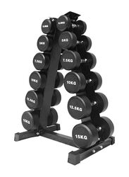 Zaizai 3/6-tier A-frame Dumbbell Weight Rack, Black