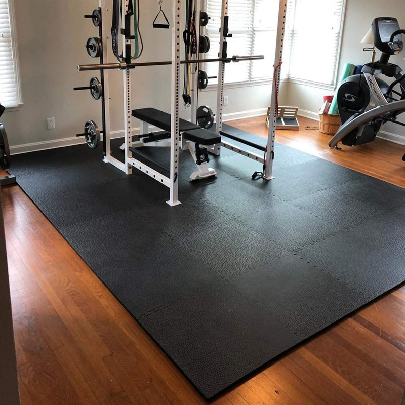 Gym Floor Mat, 100 x 100cm, Black
