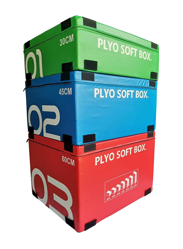 

Generic T Sports Stackable Soft Plyometric Box, 3 Piece, Multicolour