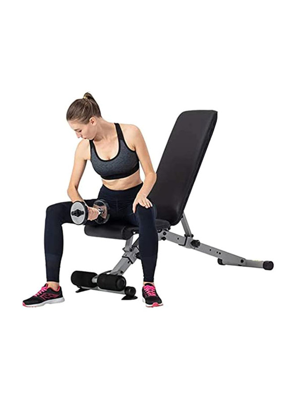 Miracle Fitness Multi-Angle Adjustable Weight Bench, Black