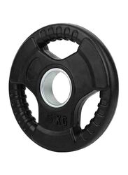 Barbell Olympic Grip Cast Iron Weight Plate, 10KG, Black