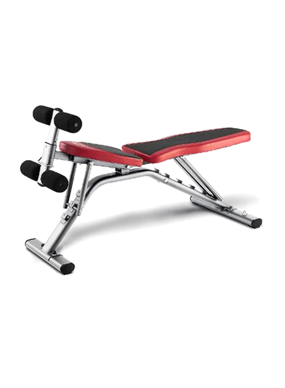 BH Fitness G320 Optima Multi Position Bench, Red/Black