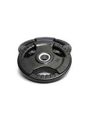 Miracle Fitness  Olympic Rubber Weight Plate, 15 KG, Black