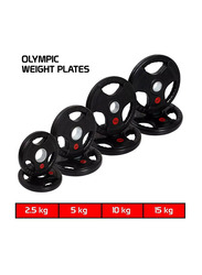 MFS Weight Plates, 2 x 2.5KG, Black