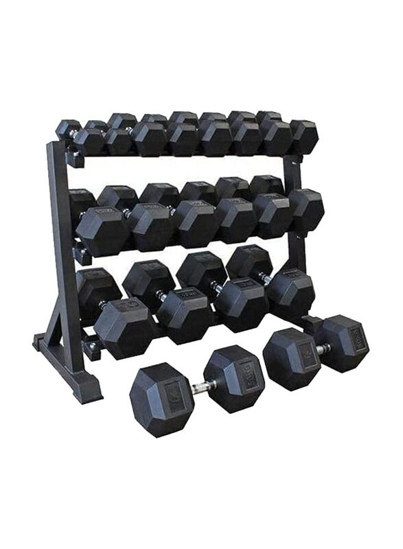 

Miracle Fitness Complete Home Gym Equipment Set, Black
