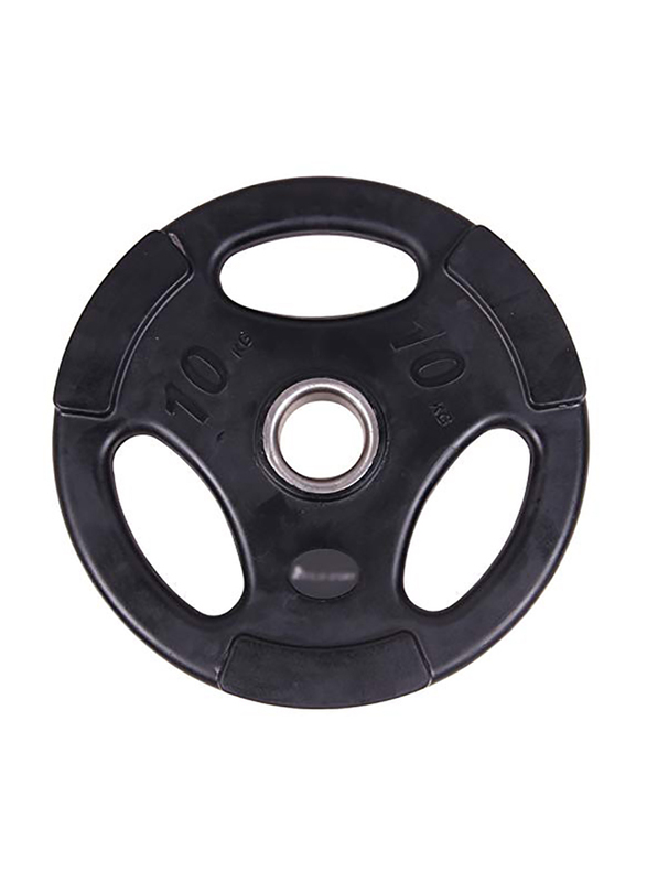 Rubber Weight Plate, 10KG, Black