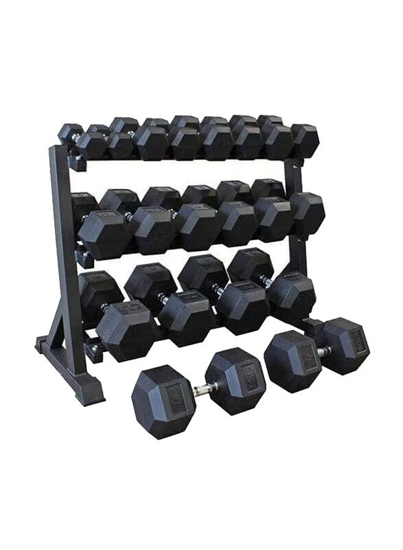 

Miracle Fitness Full Home Gym Equipment Set, Black