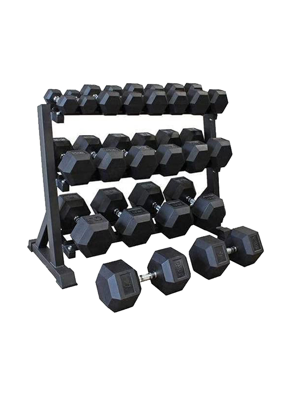 Miracle Fitness All-in-One Gym Equipment Set, Black
