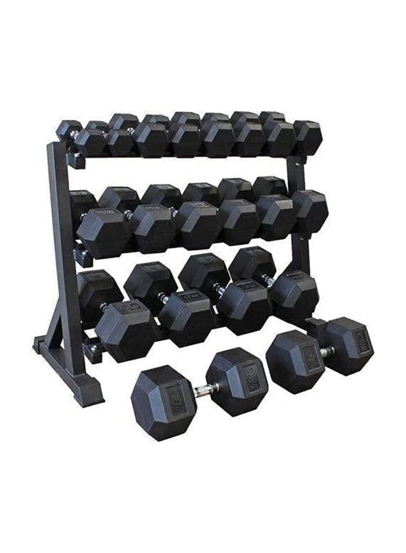 3HP Power Treadmill/Hex Dumbbell Set/Multi Home Gym/Heavy Duty Spinning Bike Home Gym Equipment Full Set, Multicolour