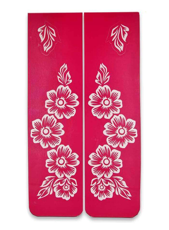

Henna Nafees Stencil Sticker, 489, Pink