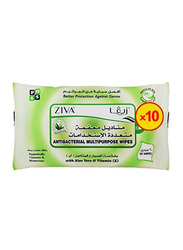 Ziva Anti-Bacterial Wipes, 10 Sheets