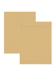 Hispapel Manila Peel & Seal Envelope, 120GSM, 16" X 12", Brown 50 Pieces