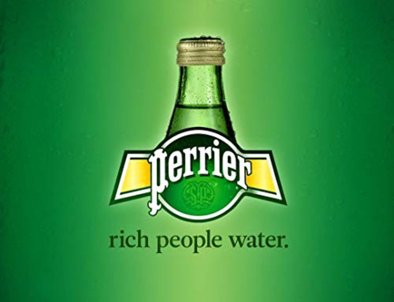 Perrier Glass Bottle Sparkling Water, 24 x 330ml