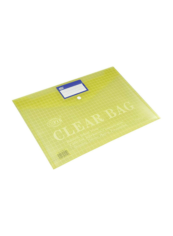 FIS My Clear Bag, A4 Size, Yellow