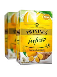 Twinings Infuso Lemon & Ginger Tea, 20 Tea Bags