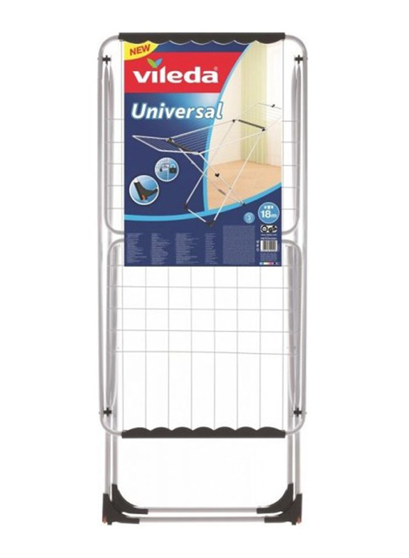 Vileda Universal Steel Cloth Dryer, X-Leg, 180mm, White