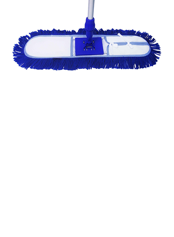 Moonlight Acrylic Dust Control Mop with Stick, Blue, 60cm
