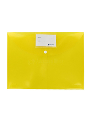 Atlas Document Bag FS with Card and Button, Yellow ( pack of 12 pcs)