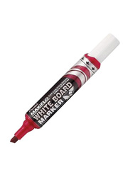 Pentel 3-Piece Maxiflo White Board Marker, Red