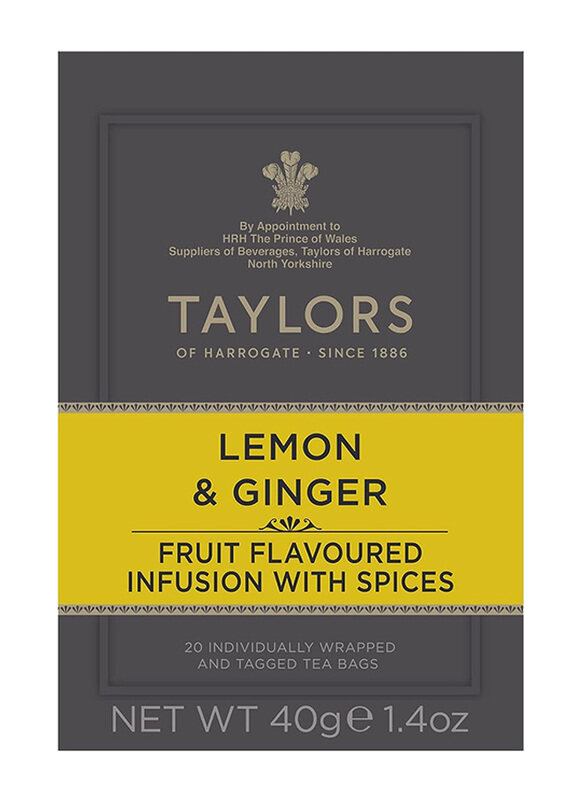 

Taylors Of Harrogate Lemon & Ginger Infusion Tea, 20 Tea Bags