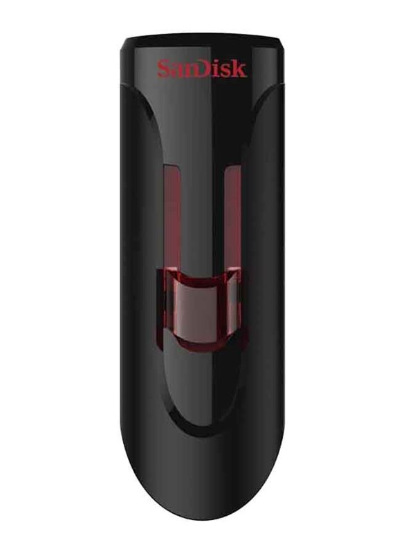 SanDisk 256GB Cruzer Glide USB 3.0 Flash Drive, Black/Red