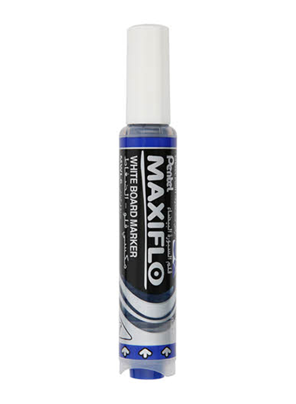 Pentel Maxiflo Chisel Tip Whiteboard Marker, 12 Pieces, Blue