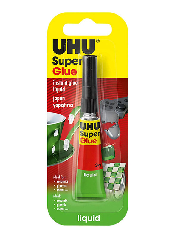 

UHU Super Glue, 3g, Red/Green