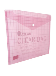 Atlas My Clear Bag, Red ( pack of 12 pcs)