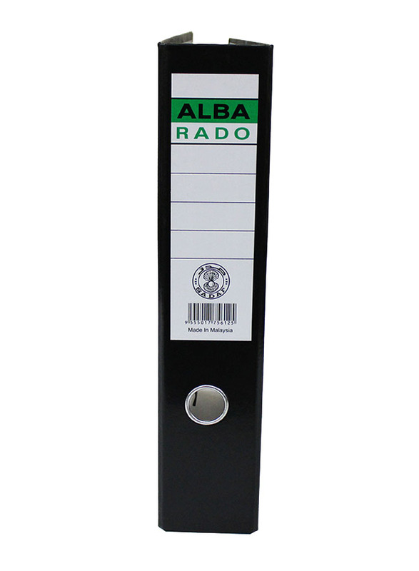 Alba 8cm Full Scape Box Files, 50-Piece, Black
