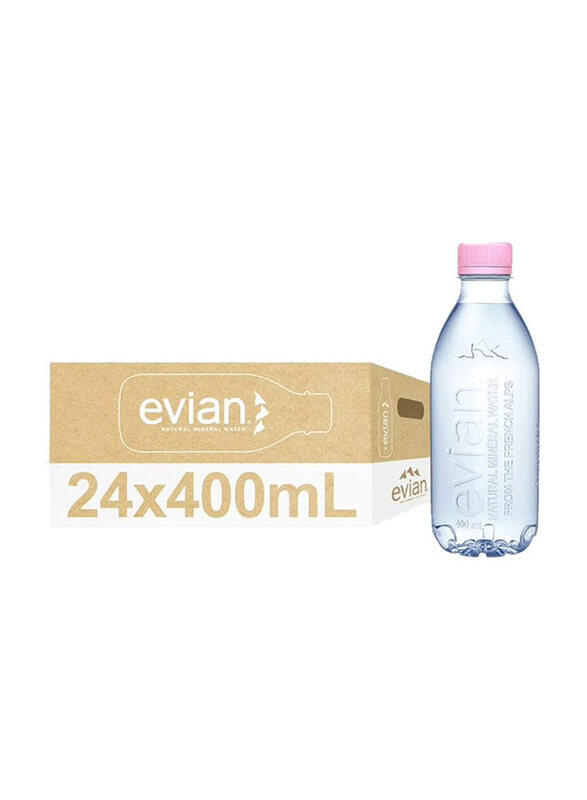 

Evian Natural Mineral Water, 24 x 400ml