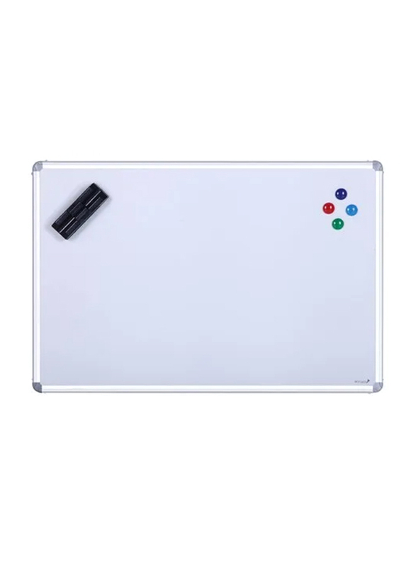 Deluxe Magnetic White Board, 120 x 240 cm, White