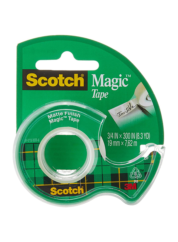 3M Scotch Magic Tape, 3/4 x 300 Inch, Clear