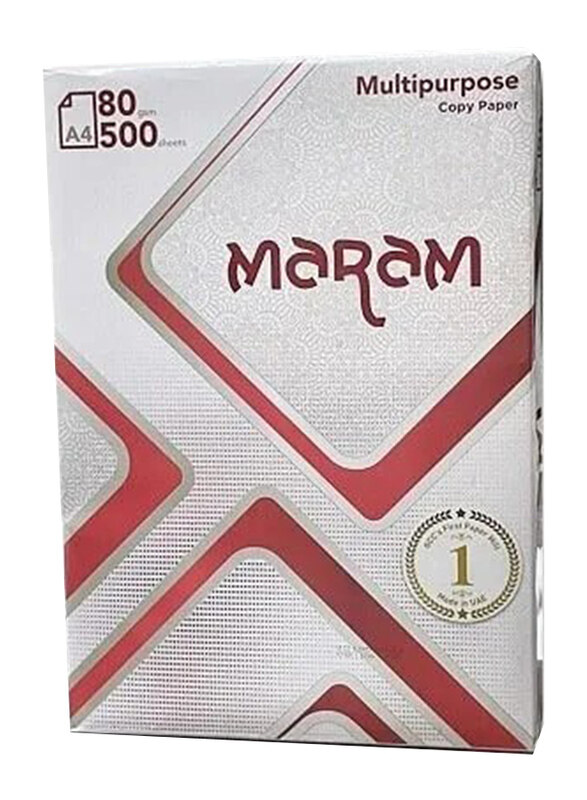 

Maram Multi Purpose Paper, 5 x 500 Sheets, 80 GSM, A4 Size