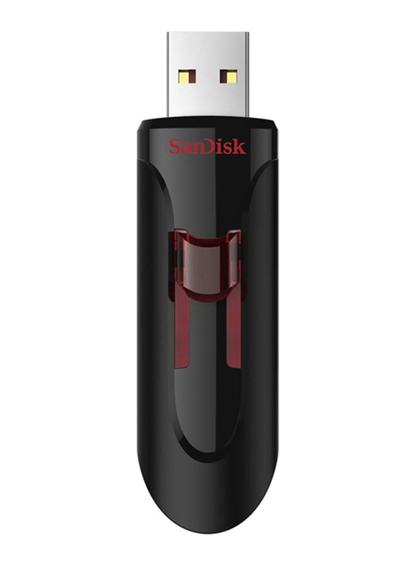 SanDisk 256GB Cruzer Glide USB 3.0 Flash Drive, Black/Red