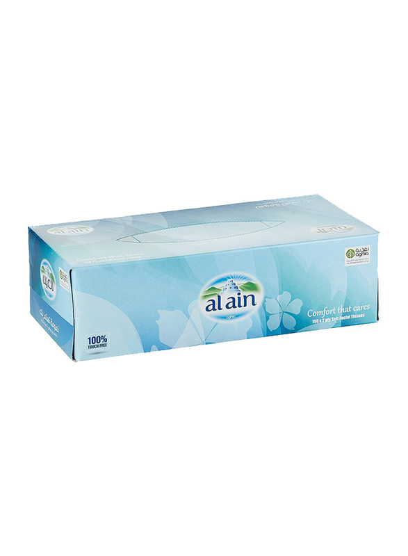 Al Ain Facial Tissue, 5 Boxes x 2 Ply x 150 Sheets